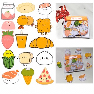sticker đồ ăn tự e thết kế ah