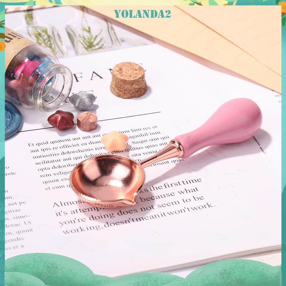 Muỗng Đun Sáp Tay Cầm Gỗ Tiện Dụng