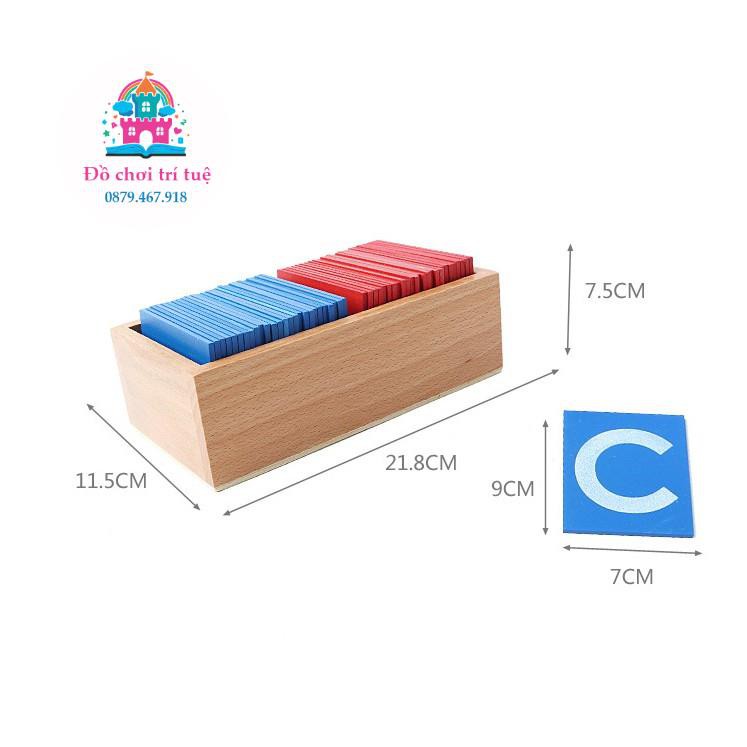 Chữ cát - Chữ nhám Giáo cụ Montessori (Sandpaper Letters)