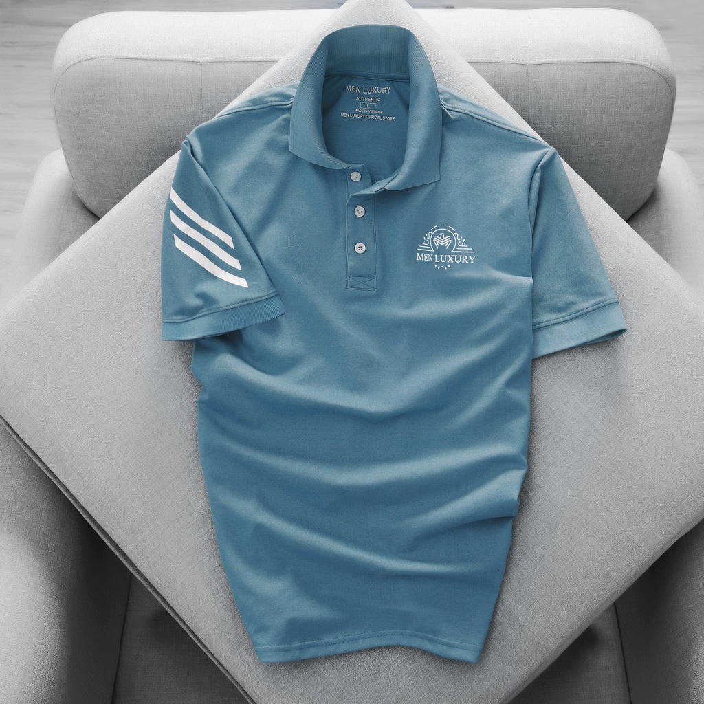 Áo thun Polo nam cổ bẻ MEN LUXURY vải cá sấu Cotton xuất xịn, chuẩn form,sang trọng-lịch lãm PL25-29