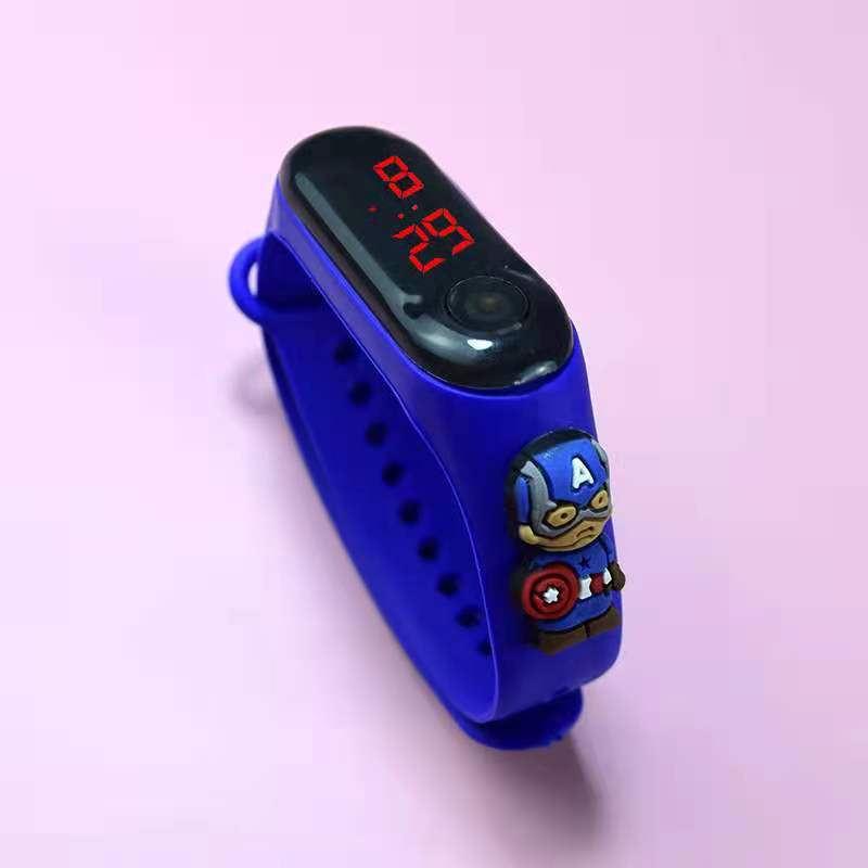 Đồng hồ điện tử kỹ thuật số màn hình led dây silicon họa tiết hoạt hình dành cho trẻ em  | BigBuy360 - bigbuy360.vn