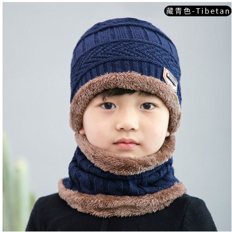 Mũ len kèm khăn ống cho bé từ 7-17 tuổi mã MS2021 cực ấp áp