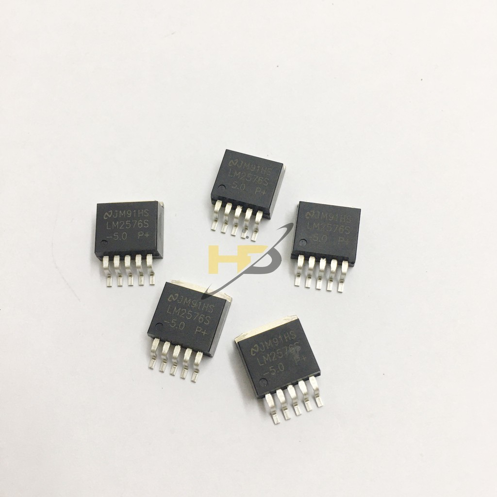 Bộ 2 Con IC Nguồn LM2576HVS-5 Buck 5V TO263-6 3A, Linh Kiện Loại Tốt