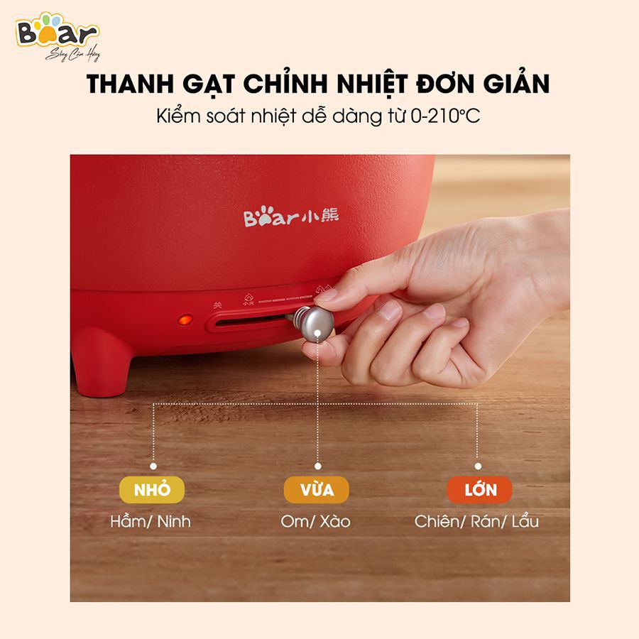 Nồi lẩu uyên ương Bear SUBE006 - Bản Quốc Tế Tiếng Anh - Hàng chính hãng 18 THÁNG