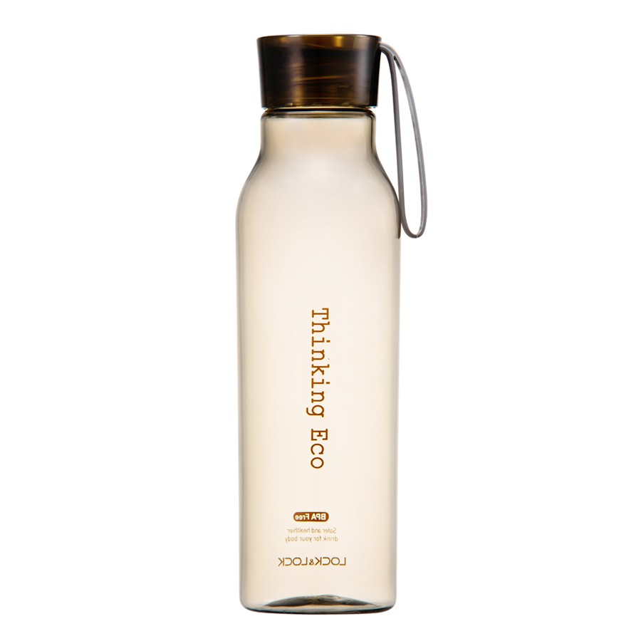 [Mã LIFEHL25 giảm 10% đơn 350K] Bình Đựng Nước Lock&amp;Lock Eco Water Bottle ABF644BRW (550ml)- màu nâu