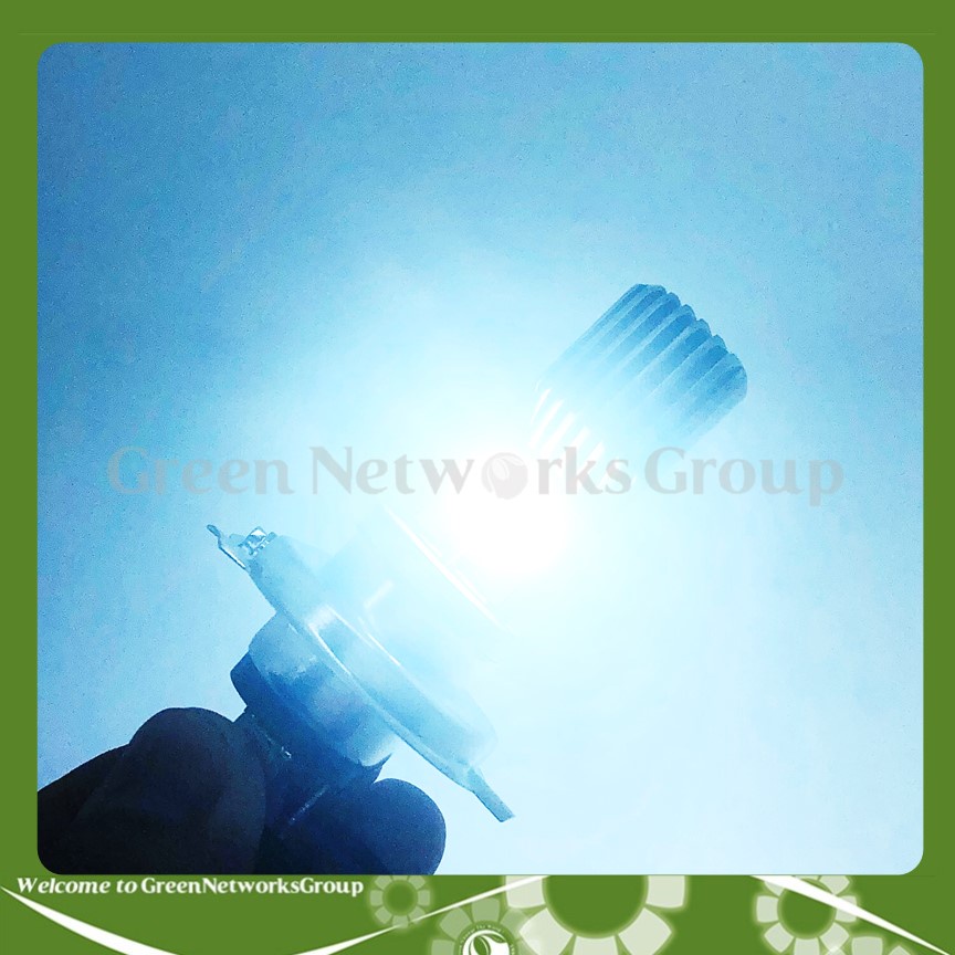 Đèn pha led xe máy Chân H4 rãnh 2 tim Greennetworks
