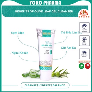 Sữa Rửa Mặt Hết Mụn Sạch Da Ngừa Khuẩn Cleanser Leaf - Yoko Pharma
