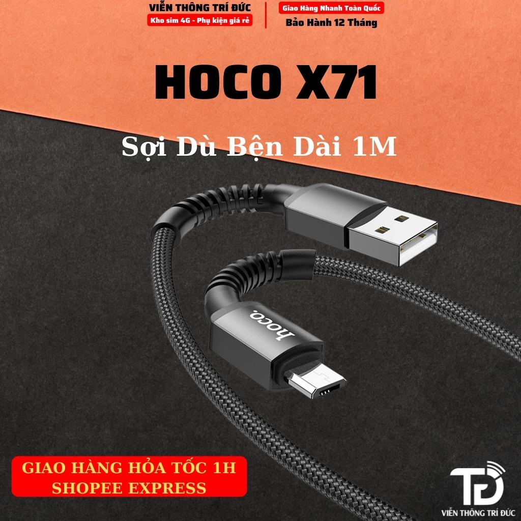 ⚡️CÁP SẠC NHANH⚡️Hoco U70/ X71 Dài 1.2m-2.4A Sạc & Truyền Dữ Liệu Nhan-Ổn Định -Thiết Kế Thẩm Mỹ Bề Bỉ - Hạn Chế Đứt Gãy