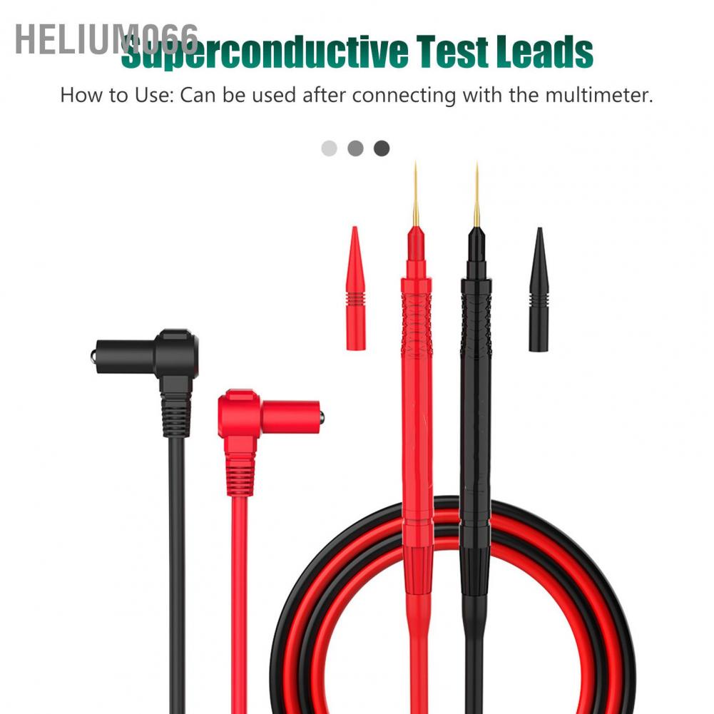 Helium066 Multimeter Pin Leads Probes Electronic Test Set Replaceable Accurate Superconducting 20A 2000V