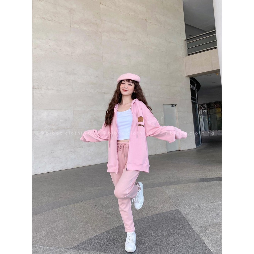 [SIEU SALE] Áo Khoác Nỉ Gấu Bibo, Hoodie dây kéo in hình Gấu nâu dễ thương | BigBuy360 - bigbuy360.vn