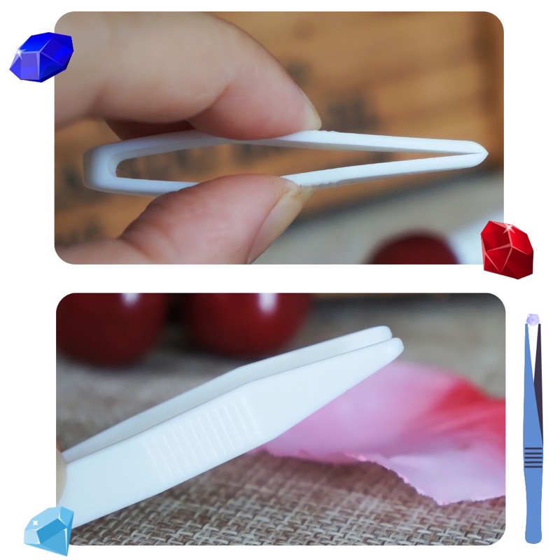 1 cái - Nhíp nhựa MINI dùng để gắp tinh thể | Tcrystalstore