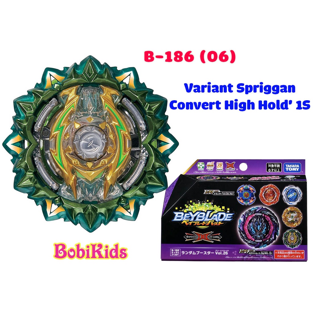 Con quay B-186 (06): Variant Spriggan Convert High Hold' 1S | Beyblade Burst TAKARA TOMY B186 Vol 26 (Hàng có sẵn)