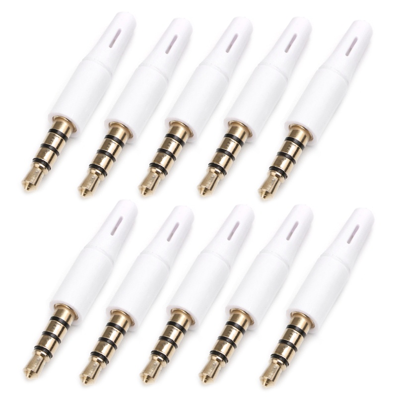 Set 10 Đầu Nối Giắc Cắm Tai Nghe 3.5mm 4 Cực Chuyên Dụng