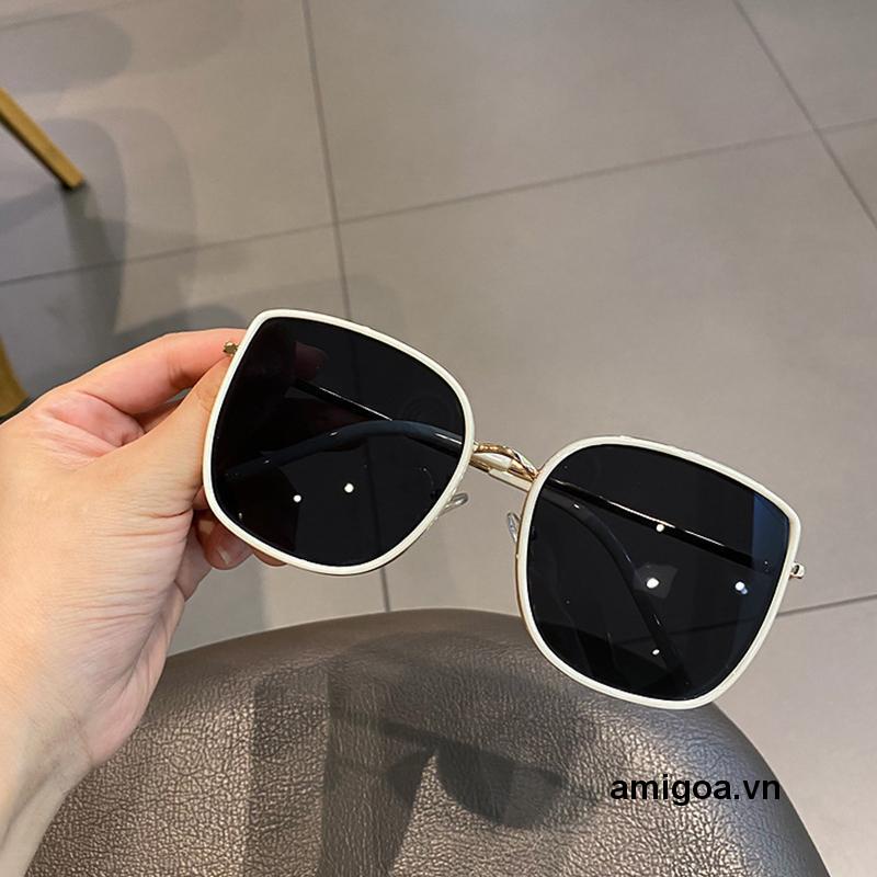 ✨✨Kính Râm Gọng Vuông Lớn Bằng Kim Loại Thời Trang Hàn Quốc