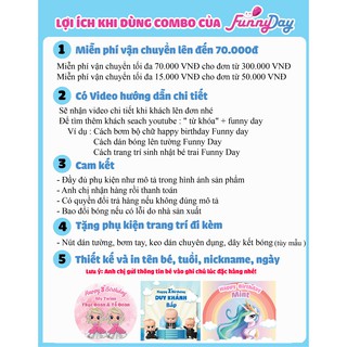 Set trang trí sinh nhật Hàn Quốc [ TẶNG 7 MÓN]