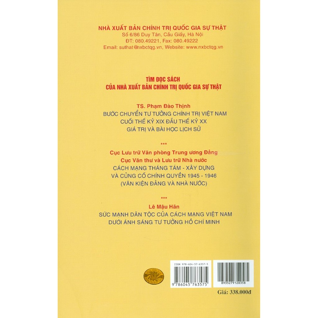 Sách - 90 Năm Xô Viết Nghệ – Tĩnh Sức Mạnh Quần Chúng Làm Nên Lịch Sử (1930 – 2020) (Kỷ Yếu Hội Thảo Khoa Học) | BigBuy360 - bigbuy360.vn