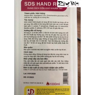 Dung dịch sát khuẩn SDS Hand rusb