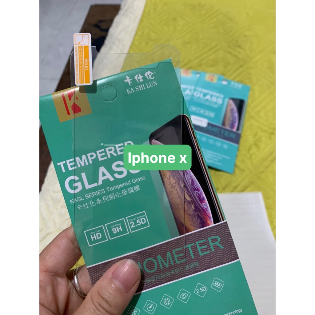 Kính cường lực bảo vệ màn hình iphone x, hộp 10 cái