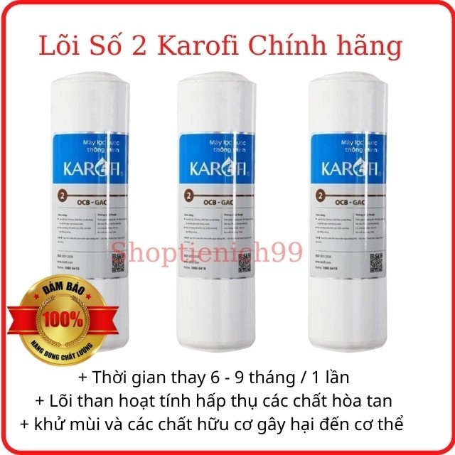 Bộ Lõi Lọc 123 Karofi Hàng Chính Hãng Giá Rẻ.