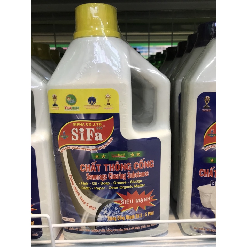 GIÁ SỈ - CHẤT THÔNG CẦU CỐNG SIFA 1.4KG, THÔNG TẮT CẦU CỐNG NHANH CHỈ TỪ 3-5 PHÚT THÔNG THOÁNG HOÀN TOÀN