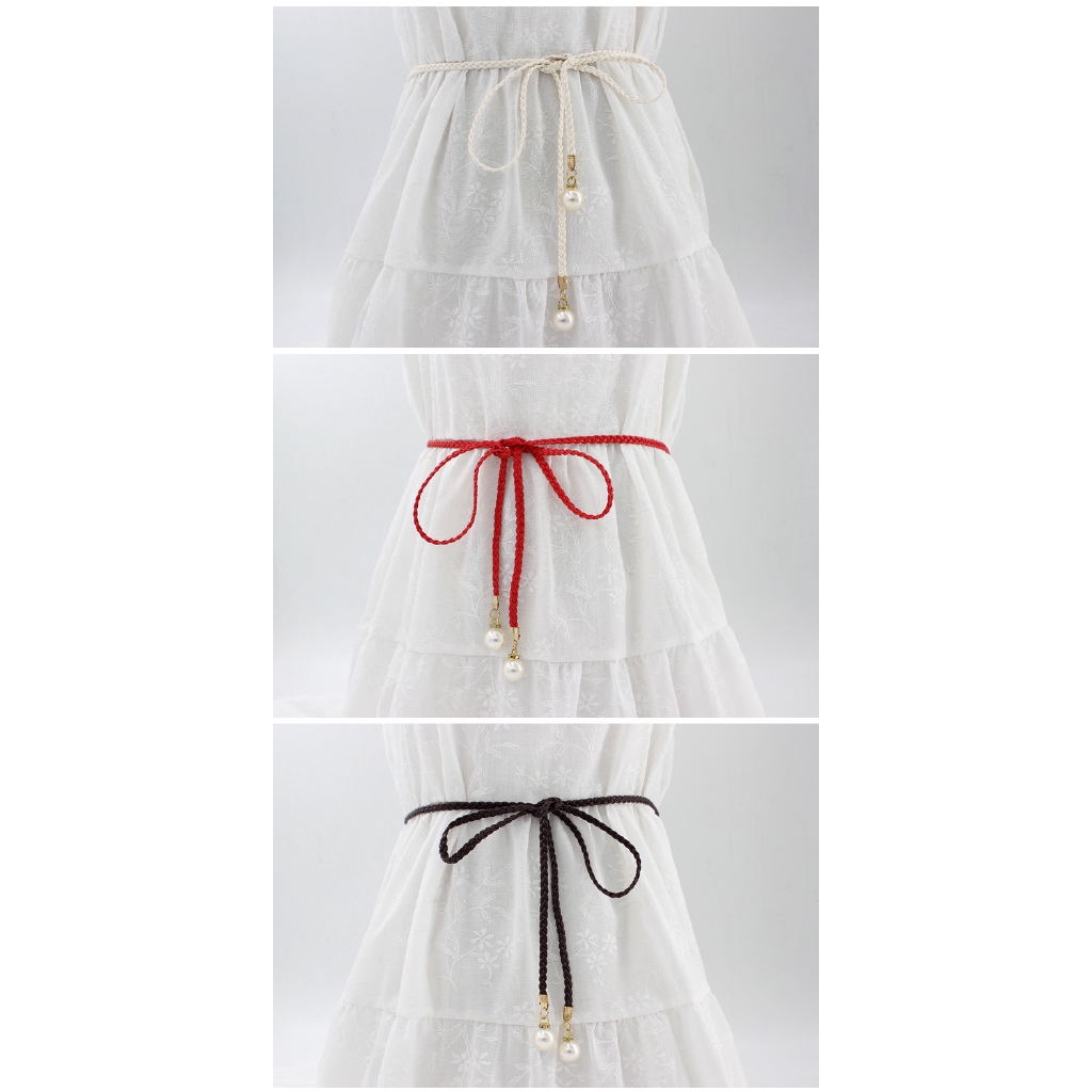 Thắt lưng đính hạt châu nhân tạo xinh xắn trẻ trung cho nữ