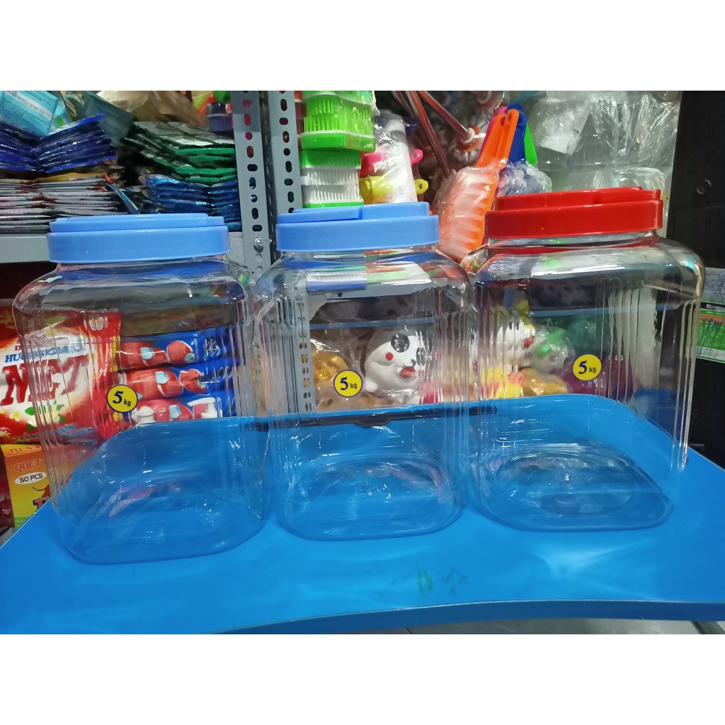 Hủ nhựa vuông - CẨM THÀNH v CHẤN THUẬN THÀNH -3kg3 5kg 7kg 10kg