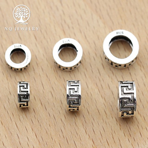 Charm bạc hạt great wall xỏ - NQ Jewelry