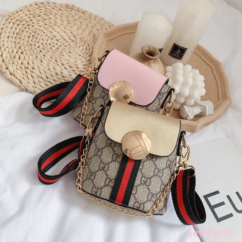 Túi Đeo Chéo In Hoa Phong Cách Hàn Quốc Cho Bé Gái