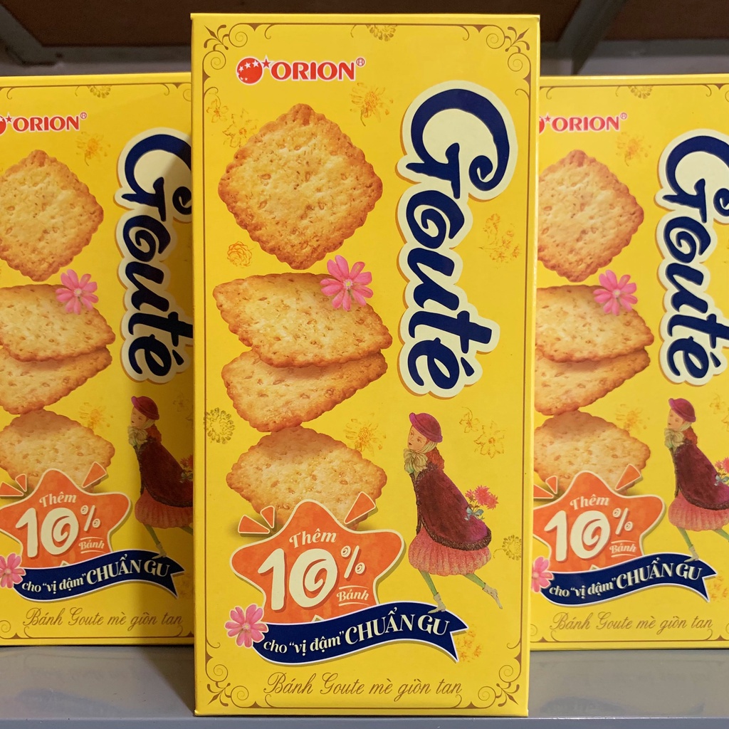 Bánh Goute Mè Giòn Tan Orion Hộp 158.4g/ 316.8g