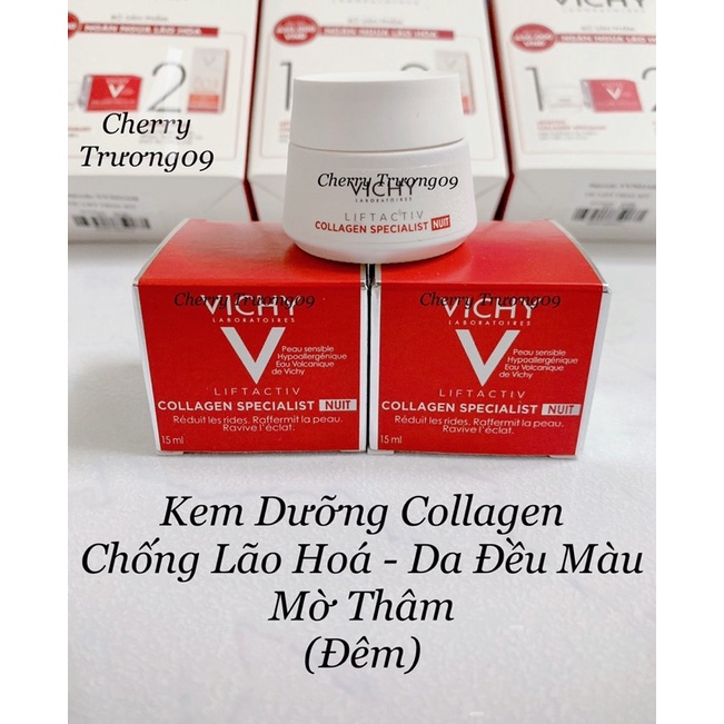 Kem Dưỡng Vichy Collagen Chống Lão Hoá, Da Đều Màu Ngày/Đêm