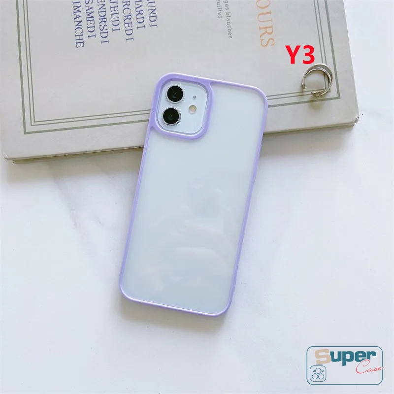 Ốp Điện Thoại Tpu Mềm Trong Suốt Viền Màu Cho iPhone 7Plus 11 13 12 Pro Max XR X XS Max 6 6s 7 8 Plus SE 2020