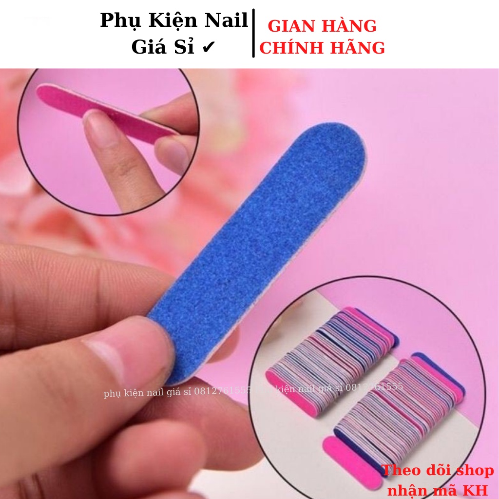 10 Cây dũa mini nail box , dũa móng tay mini