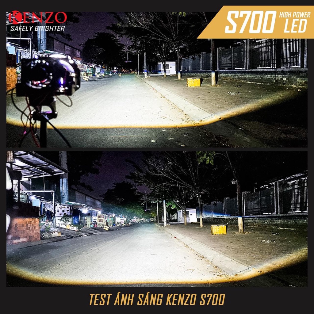 Bi-led Kenzo S700 70W - gương cầu led xe ô tô xe máy biled oto Xlight GTR Redpro Red pro magic titan black gold platium