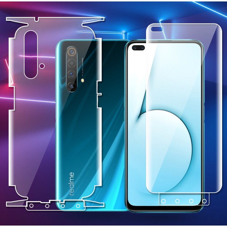 Miếng Dán PPF Full Lưng Viền Cho Realme X50