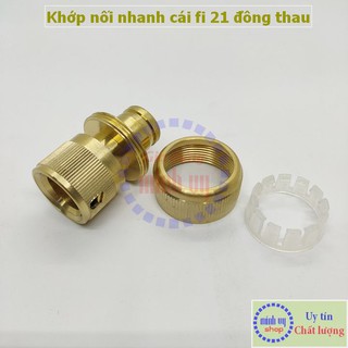  Khớp đồng nối ống mềm đk ngoài fi 23 đk trong fi 20 ra nối nhanh CÁI 16