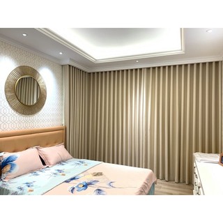 Rèm cửa vải gấm in hoạ tiết 3D chìm cao cấp nhiều kích thước