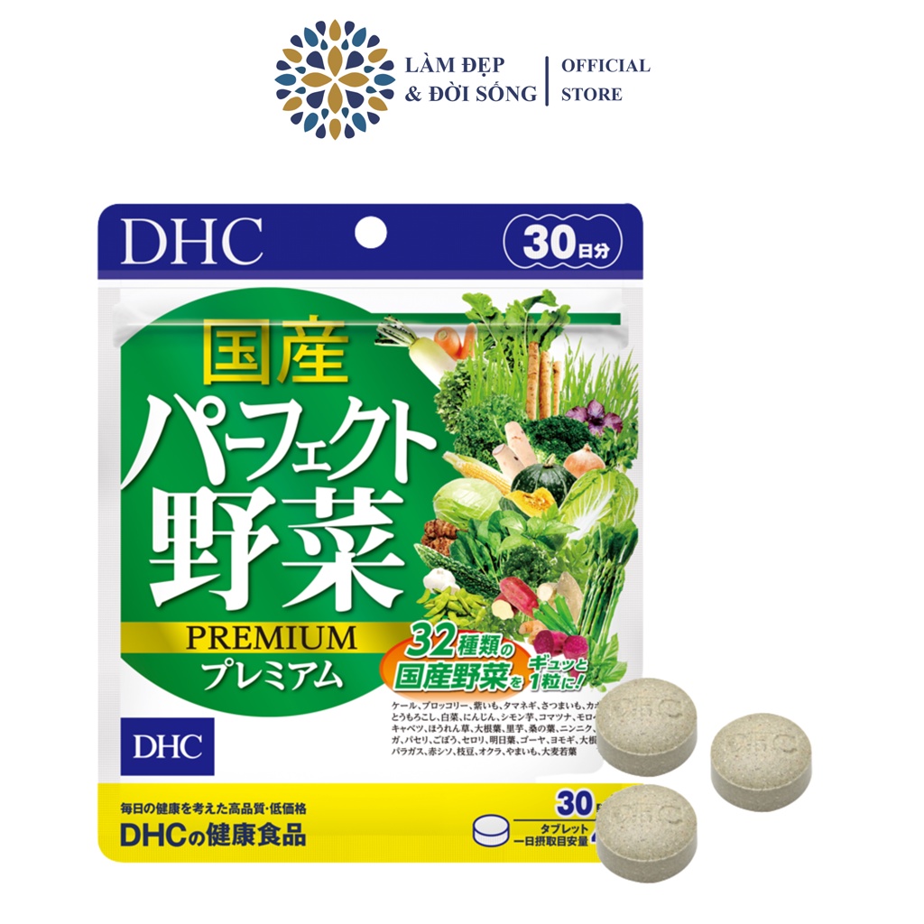 Viên Uống Dhc Rau Củ Quả Tổng Hợp Premium 30 Ngày (120 Viên/Gói)