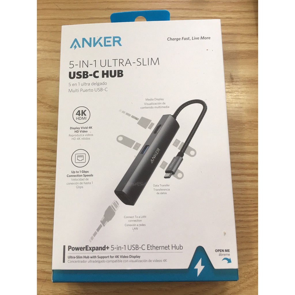 Hub chuyển đổi Anker PowerExpand + 5-in-1 USB-C Ethernet
