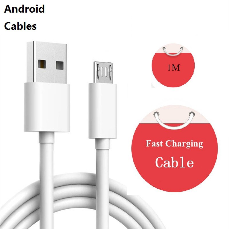 Cáp Sạc Nhanh Cho Điện Thoại Xiaomi, Cáp Sạc Có Cả Chân Micro USB và Type-C