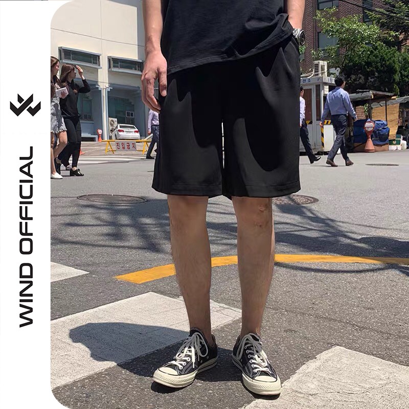 Quần Short kaki unisex Basic Tea phong cách ulzzang Wind | BigBuy360 - bigbuy360.vn