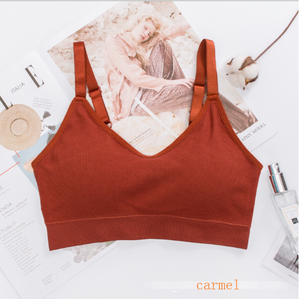 Áo bra SUXI cổ chữ V mềm mại thời trang