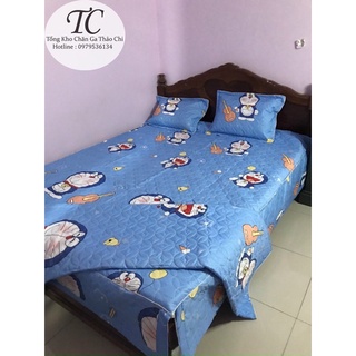 Bộ ga gối trần bông dày dặn, xẻ góc ( ga chùm, ga phủ xuống giường y ảnh) đủ size, chat với shop để chọn thêm hơn 30 mẫu