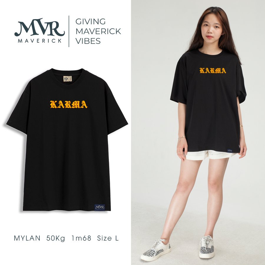 Áo thun in 2 mặt không bao giờ quên typo unisex phông rộng tay lỡ MVR KK4233