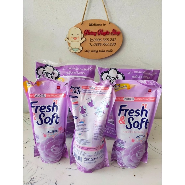 HH Nước xả vải Fresh&amp;Soft Thái Lan 600ml/ túi Đảm bảo uy tín chất lượng