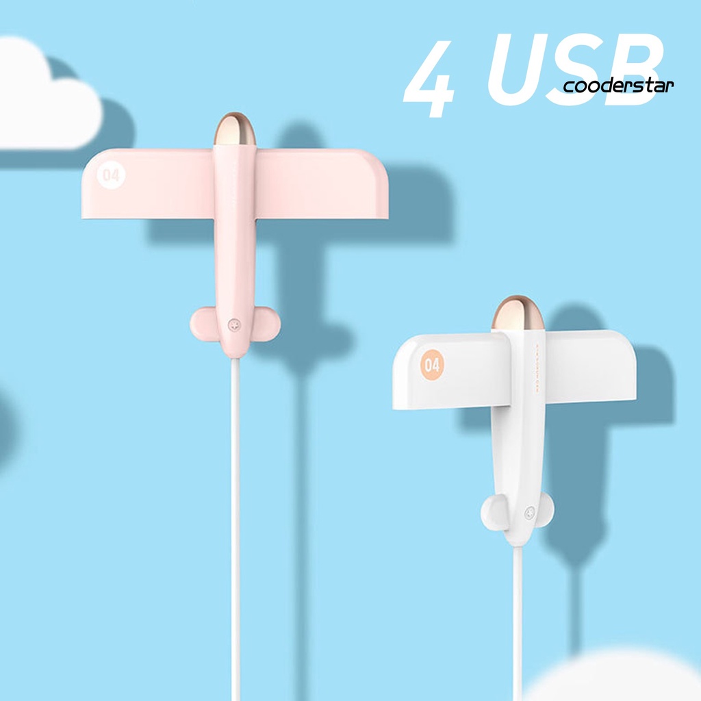 Đầu chuyển đổi 4 cổng USB 2.0 hình máy bay cho PC/ laptop