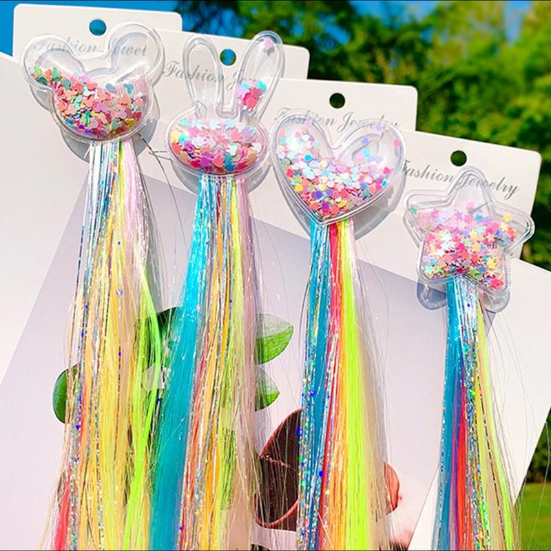 Kẹp Tóc Giả 16 Kiểu Dáng Xinh Xắn Cho Bé Gái