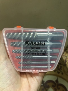Bộ nhể ốc 6 mũi Asaki