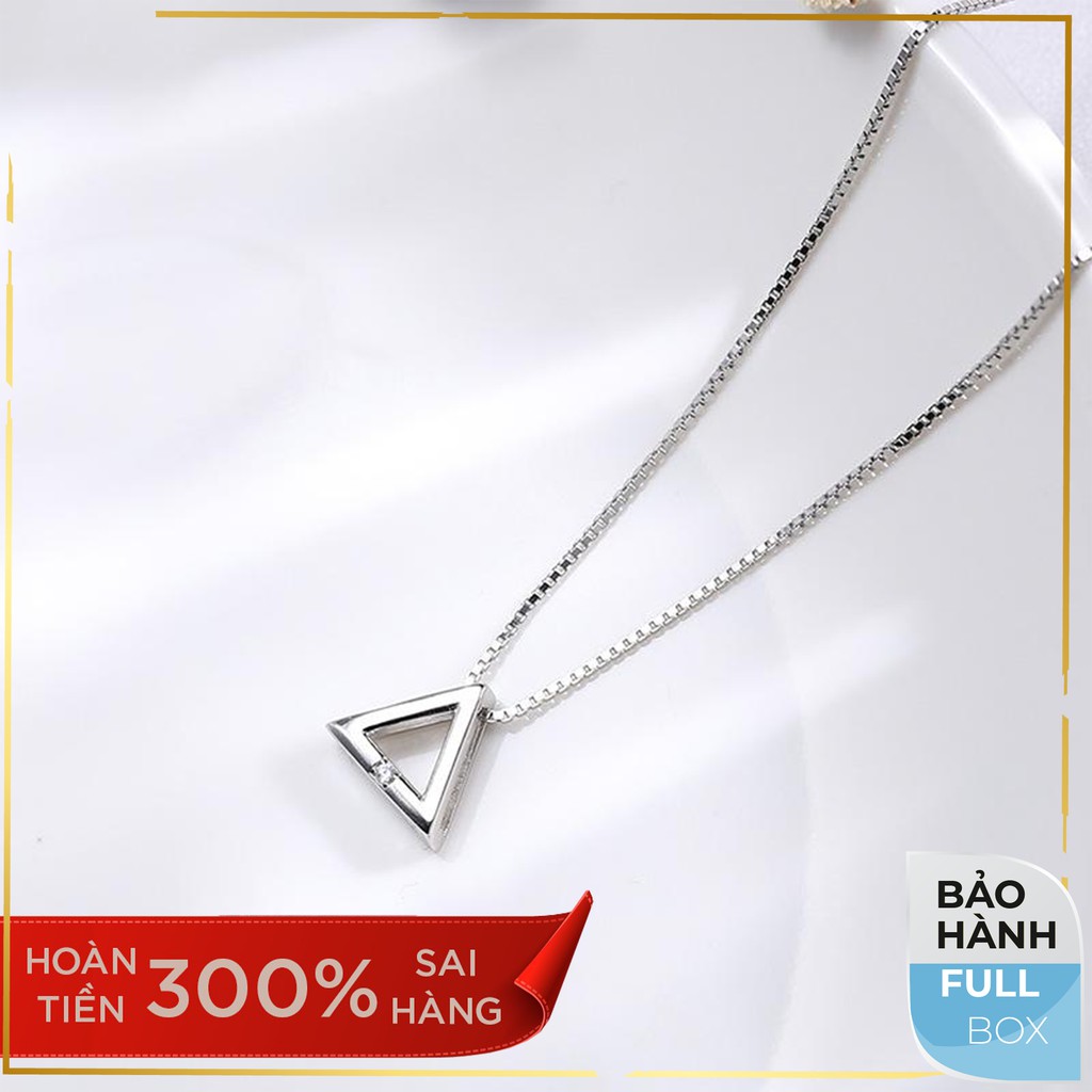 [FREE SHIP] Dây Chuyền Bạc Tam Giác S925  Blue Daisy SilverChuỗi Store Trang Sức  Blue Daisy SilverT