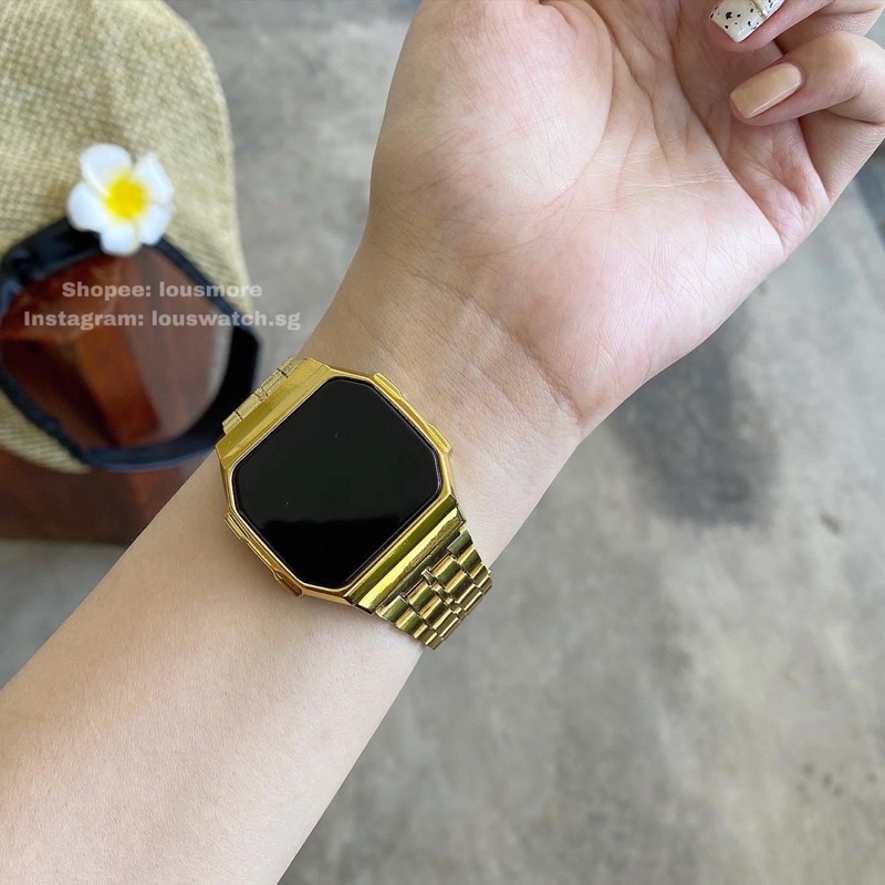 Đồng hồ nam nữ CA cảm ứng tráng gương dây thép cao cấp DHG1 LOUSMORE