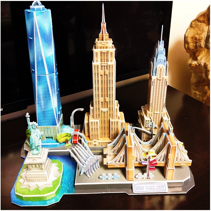 Mô hình lắp ghép 3D Cubic Fun cỡ lớn - Thành phố New York thu nhỏ